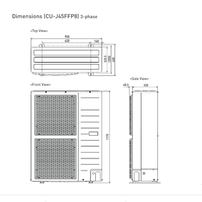 Panasonic AC Floor Standing 5 PK - CS-J45FFP8 